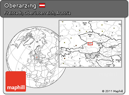 Blank Location Map of Oberarzing