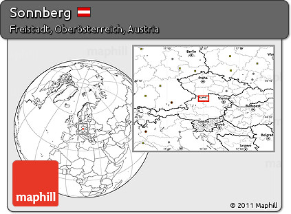 Blank Location Map of Sonnberg