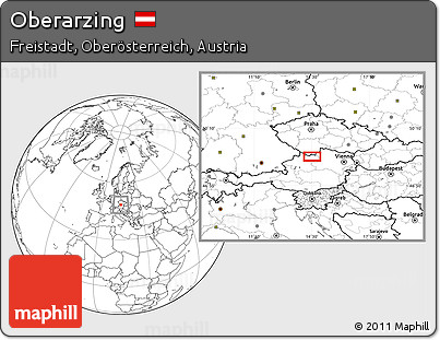 Blank Location Map of Oberarzing