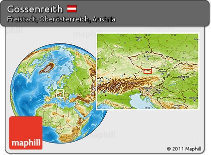 Physical Location Map of Gossenreith