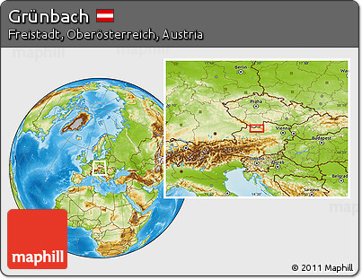 Physical Location Map of Grünbach