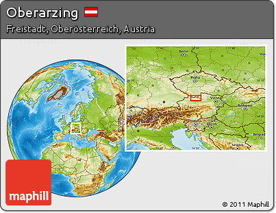 Physical Location Map of Oberarzing