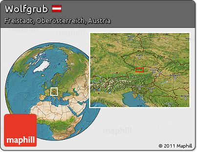 Satellite Location Map of Wolfgrub