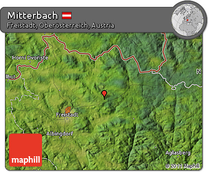 Satellite Map of Mitterbach