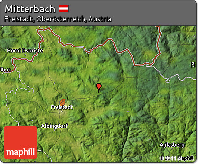 Satellite Map of Mitterbach