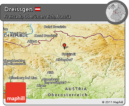 Physical Panoramic Map of Dreissgen