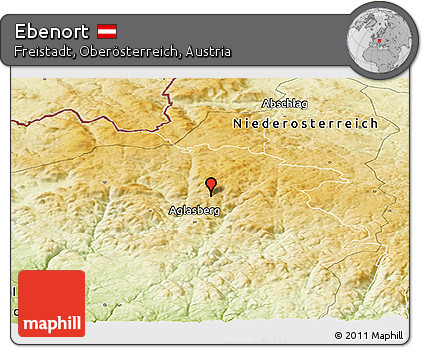 Physical Panoramic Map of Ebenort