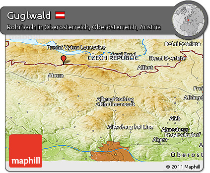 Physical Panoramic Map of Guglwald