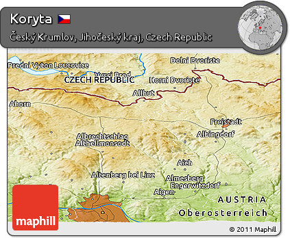 Physical Panoramic Map of Koryta