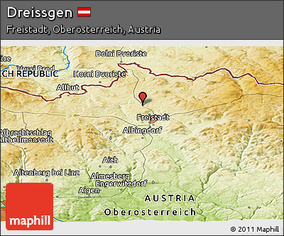Physical Panoramic Map of Dreissgen