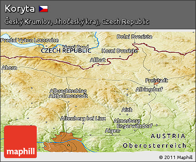 Physical Panoramic Map of Koryta