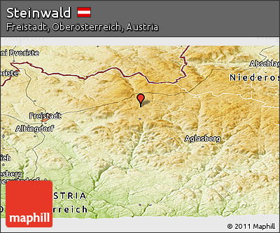 Physical Panoramic Map of Steinwald