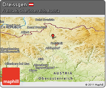 Physical Panoramic Map of Dreissgen