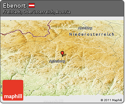 Physical Panoramic Map of Ebenort