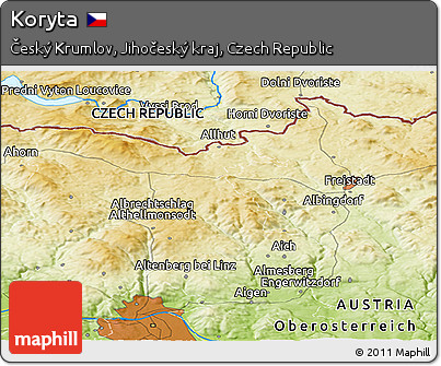 Physical Panoramic Map of Koryta