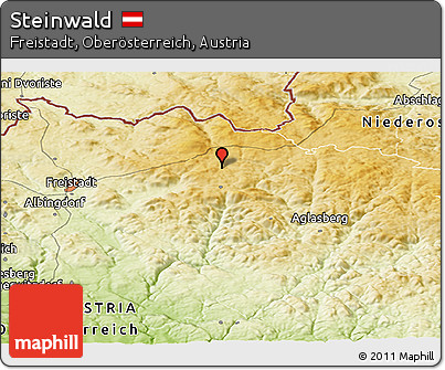 Physical Panoramic Map of Steinwald