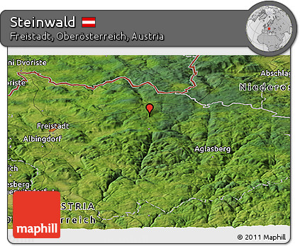 Satellite Panoramic Map of Steinwald