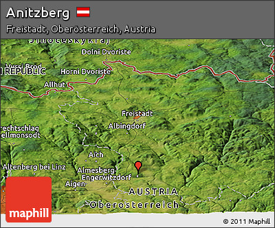 Satellite Panoramic Map of Anitzberg