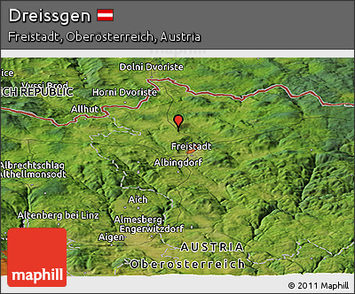 Satellite Panoramic Map of Dreissgen