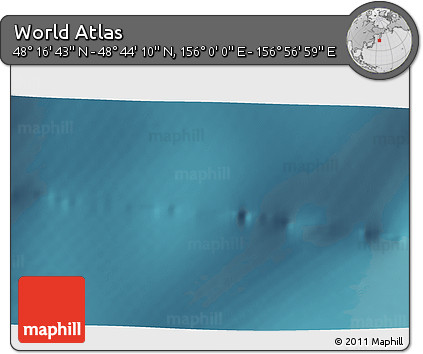 Satellite 3D Map of the Area around 48° 30' 27" N, 156° 28' 29" E