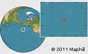 Satellite Location Map of the area around 48° 30' 27" N, 157° 10' 30" W
