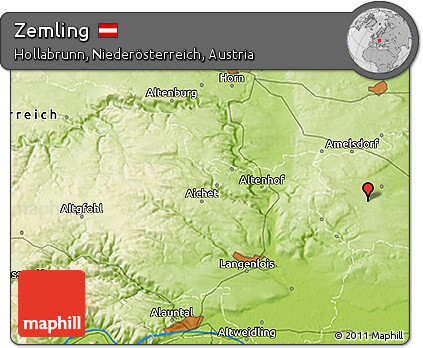 Physical 3D Map of Zemling