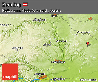 Physical 3D Map of Zemling