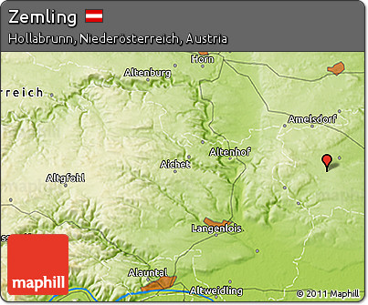 Physical 3D Map of Zemling