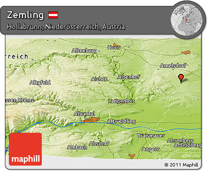 Physical Panoramic Map of Zemling