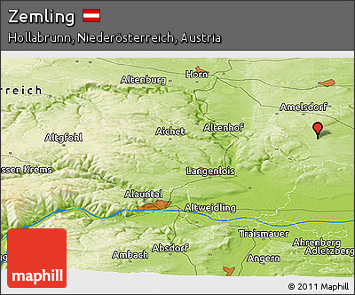 Physical Panoramic Map of Zemling