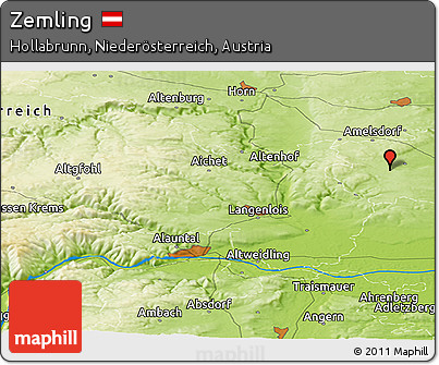 Physical Panoramic Map of Zemling