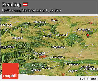 Satellite Panoramic Map of Zemling