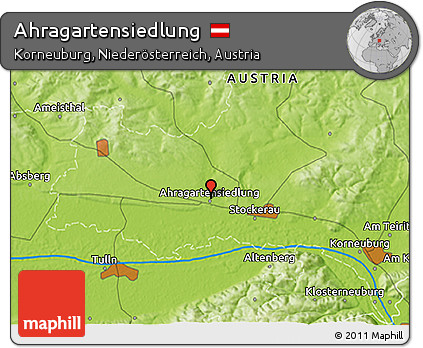 Physical 3D Map of Ahragartensiedlung