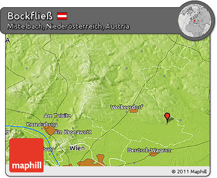 Physical 3D Map of Bockfließ