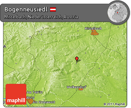 Physical 3D Map of Bogenneusiedl