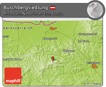 Physical 3D Map of Buschbergsiedlung