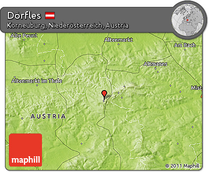 Physical 3D Map of Dörfles