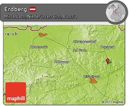 Physical 3D Map of Erdberg