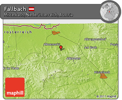 Physical 3D Map of Fallbach