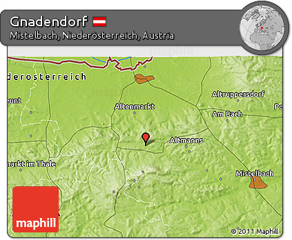 Physical 3D Map of Gnadendorf