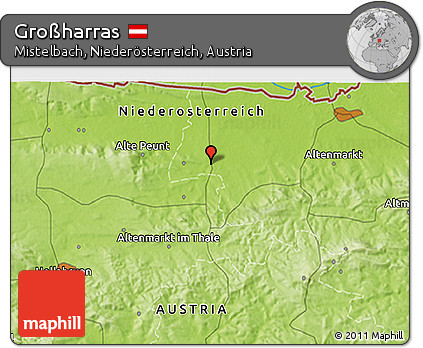 Physical 3D Map of Großharras