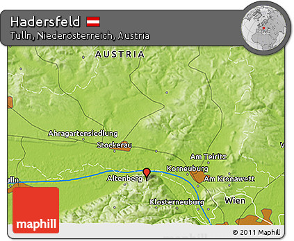 Physical 3D Map of Hadersfeld
