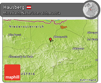 Physical 3D Map of Hausberg