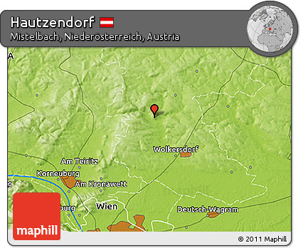 Physical 3D Map of Hautzendorf