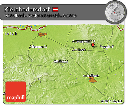 Physical 3D Map of Kleinhadersdorf