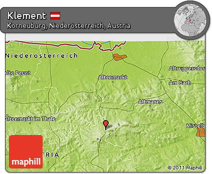 Physical 3D Map of Klement
