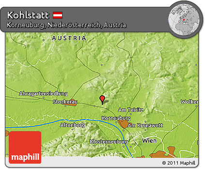 Physical 3D Map of Kohlstatt