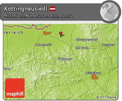 Physical 3D Map of Kottingneusiedl