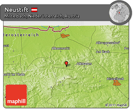 Physical 3D Map of Neustift