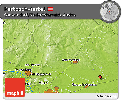 Physical 3D Map of Partoschviertel
